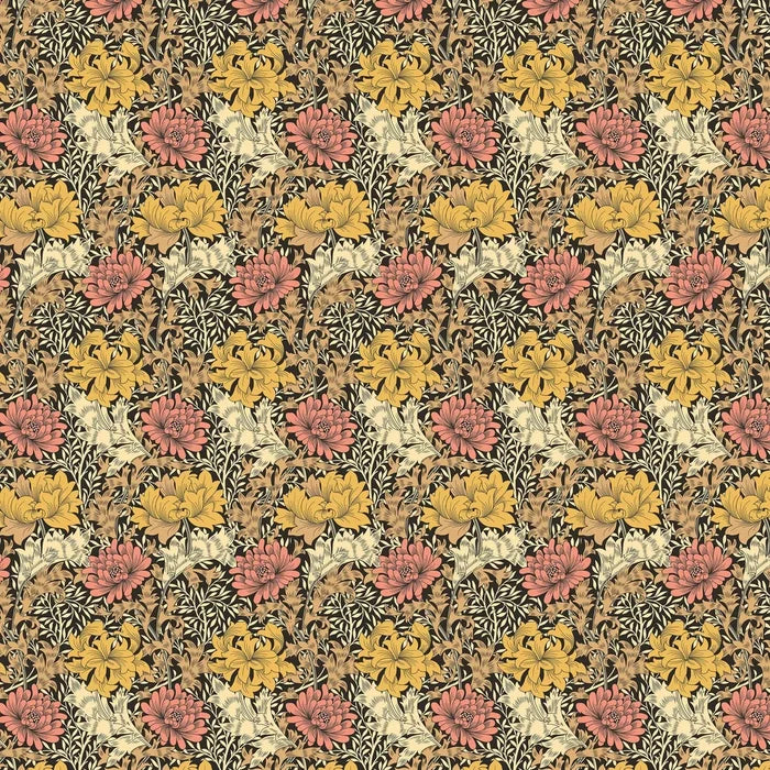 Chrysanthemum - Eden by Morris Wallpaper - Ginger