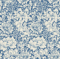 Chrysanthemum - Eden by Morris Wallpaper - Indigo Blue