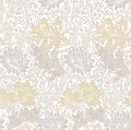 Chrysanthemum - Eden by Morris Wallpaper - Natural Stone