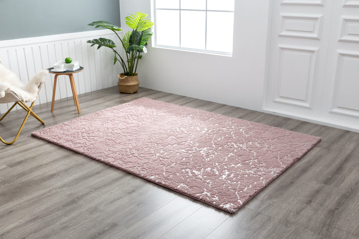 Chryso 5x7 Pink Area Rug - Adams Furniture
