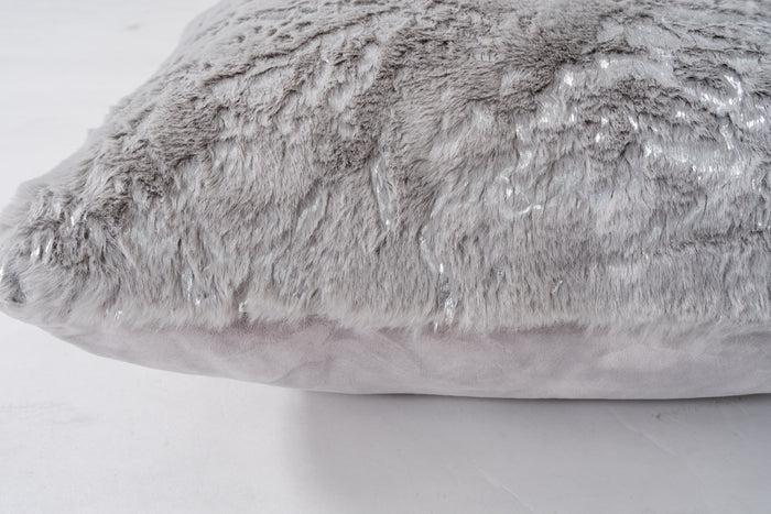 Chryso Grey with Silver Foil Pillow - Adams Furniture