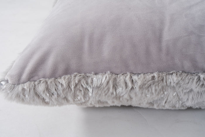 Chryso Grey with Silver Foil Pillow - Adams Furniture