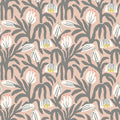 Chunky Flower Wallpaper - Powder Puff