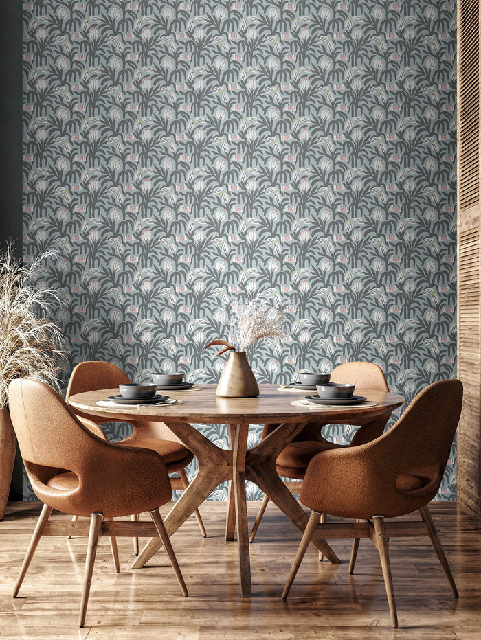 Chunky Flower Wallpaper - Summer Shower