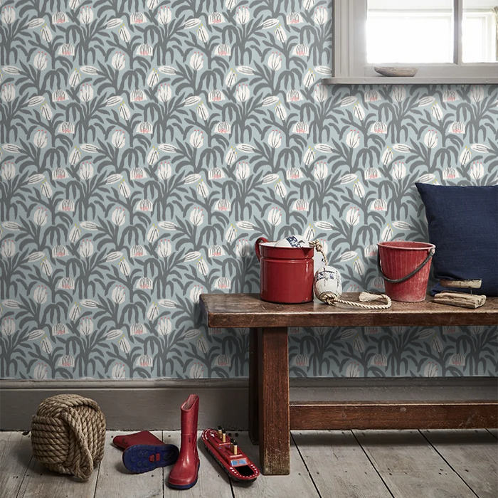 Chunky Flower Wallpaper - Summer Shower