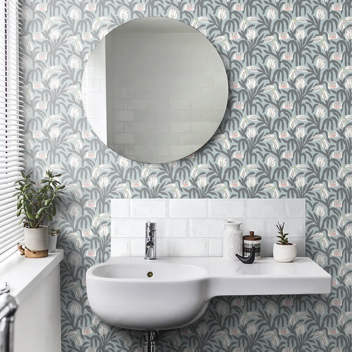 Chunky Flower Wallpaper - Summer Shower