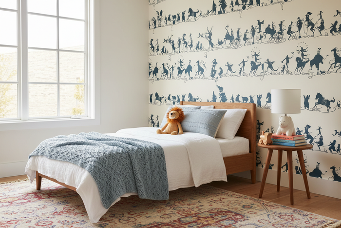 Kids Bedroom Room Shot - Circus Parade Marine