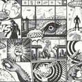 City Hero - Comic Wallpaper - Black & White