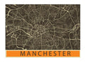 City Map Many Cities - Custom Sized Wallpaper Mural (per m2) - Manchester