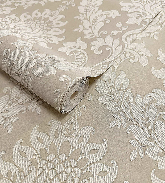 Clara Luxurious Wallpaper - Beige
