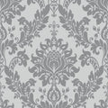 Clara Luxurious Wallpaper -  Grey