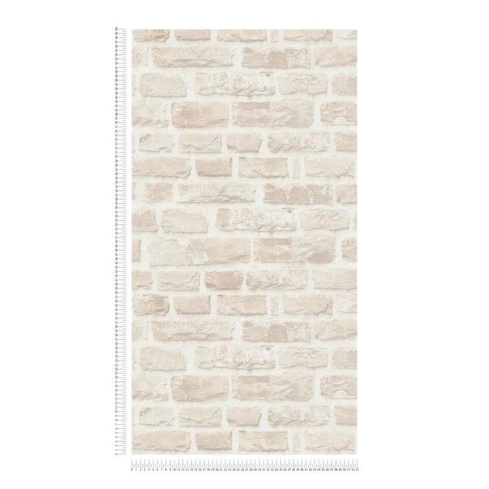 Classic Brickstone - Natural Wallpaper - Beige