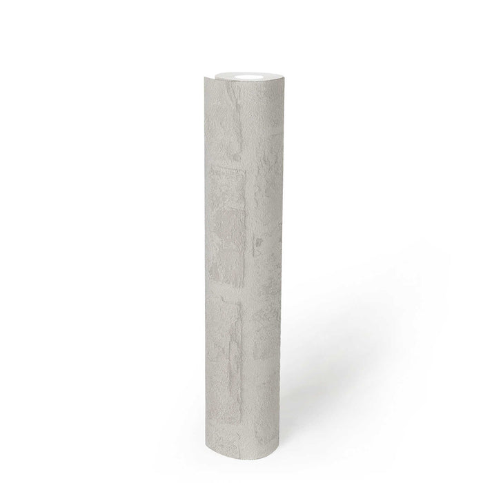 Classic Brickstone - Natural Wallpaper - White