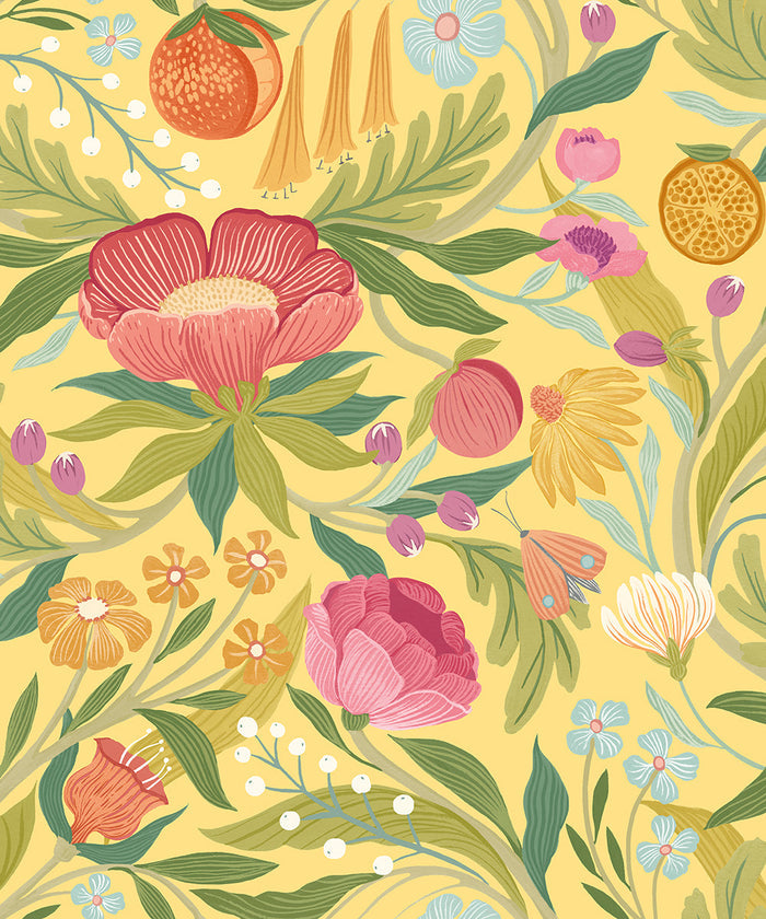 Clementine Wallpaper - Marigold