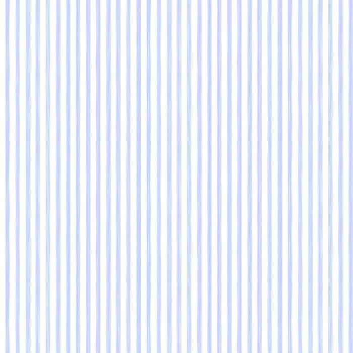 Closet Stripes Wallpaper - Sky Blue/Cream