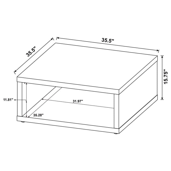 Coffee Table Dark Pine - Adams Furniture