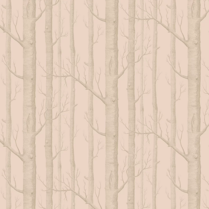 Cole & Son - Woods Wallpaper - Pink Gilver
