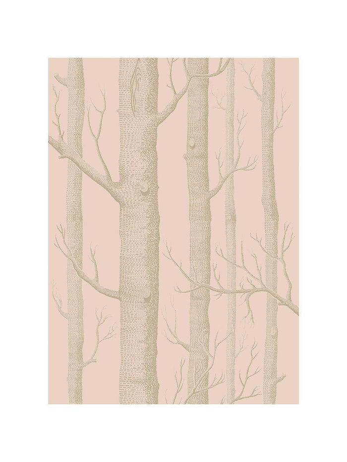 Cole & Son - Woods Wallpaper - Pink Gilver