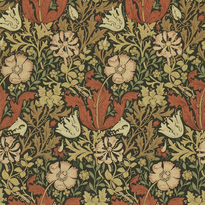 Compton Wallpaper - Brown/Orange