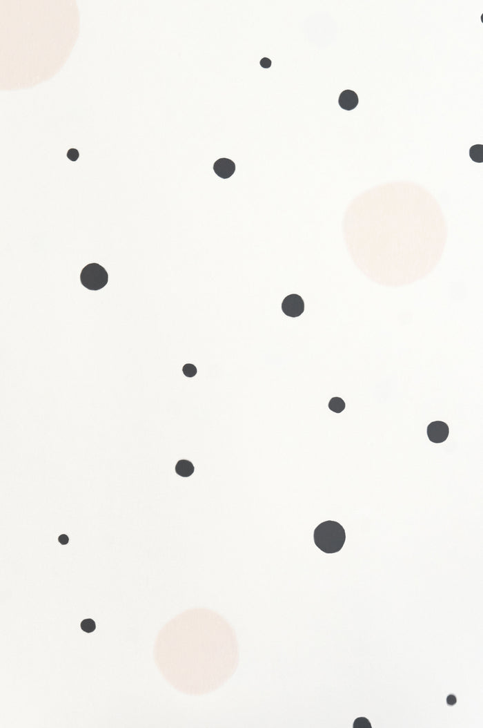 Confetti Wallpaper - Soft Black Dots