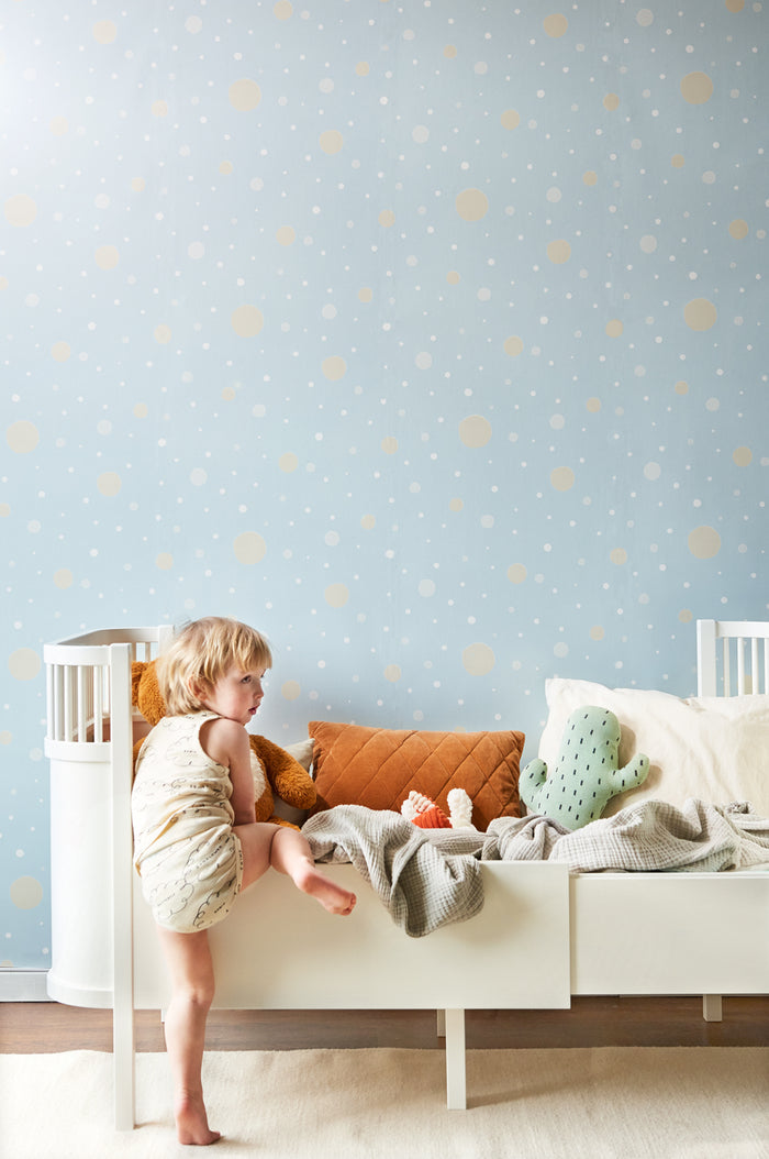 Confetti Wallpaper - Soft Blue
