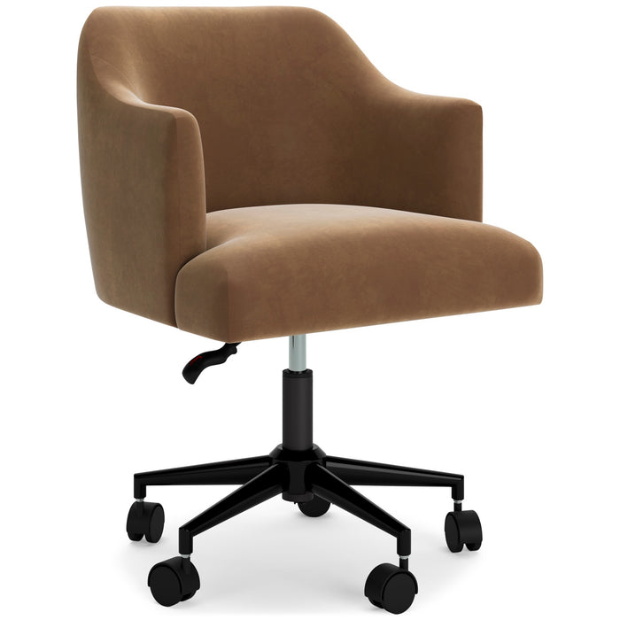 Contemporary Warm Brown Home Office Desk Chair - Adams Furniture
