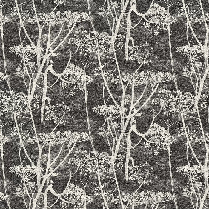 Cow Parsley Wallpaper - Black/White