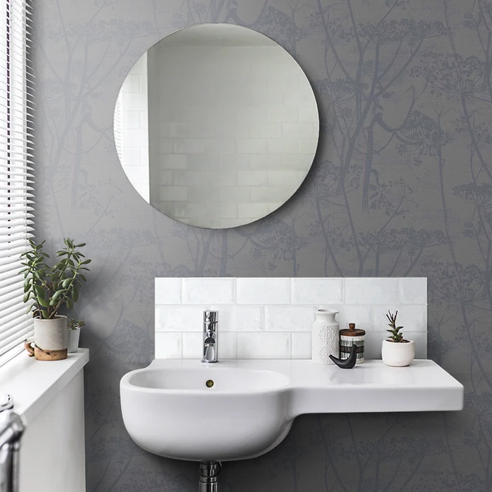 Cow Parsley Wallpaper - Charcoal
