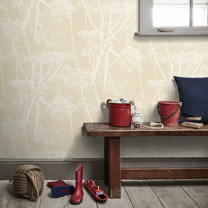 Cow Parsley Wallpaper - Cream/Oatmeal