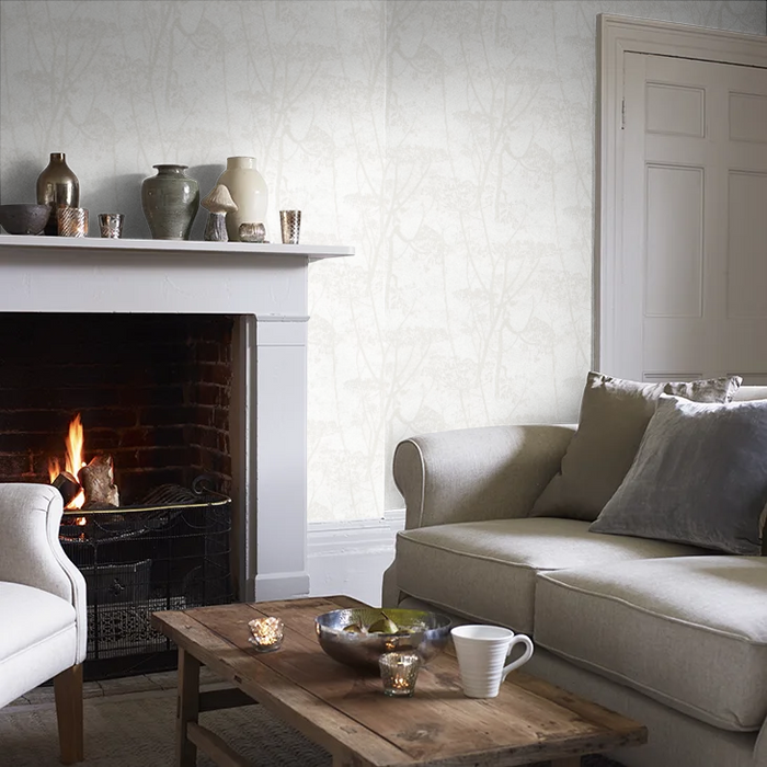Cow Parsley Wallpaper - Off White
