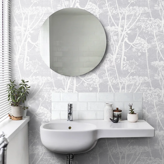 Cow Parsley Wallpaper - Soft Lilac