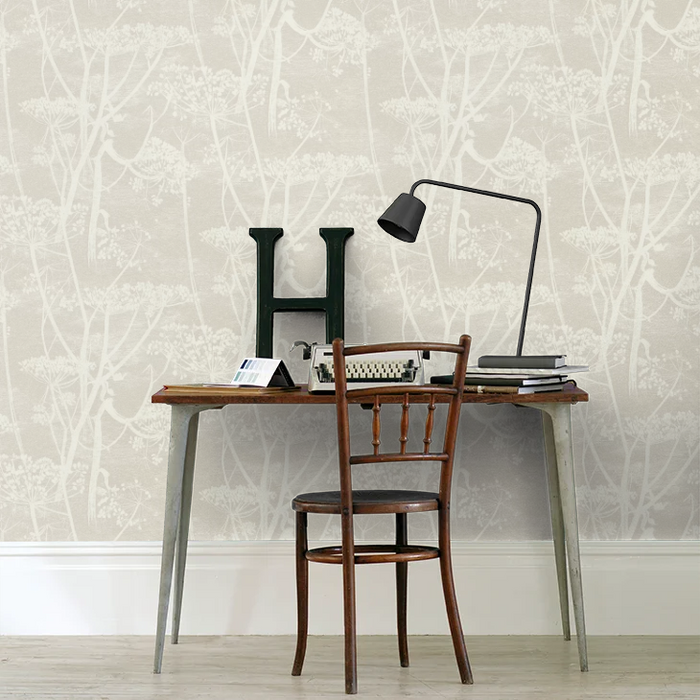 Cow Parsley Wallpaper - Taupe