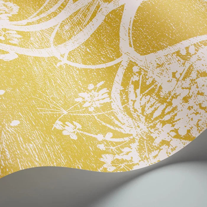 Cow Parsley Wallpaper - Yellow Citrus