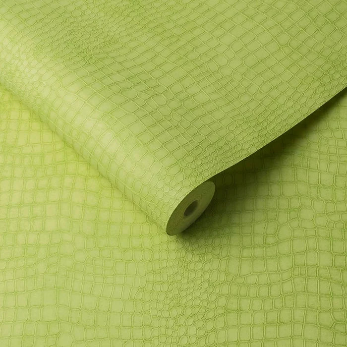 Crocodile Super Fresco Wallpapers - Lime