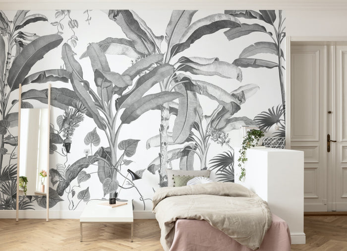 Croissances Monochrome - Custom Sized Mural Wallpaper (per m2)