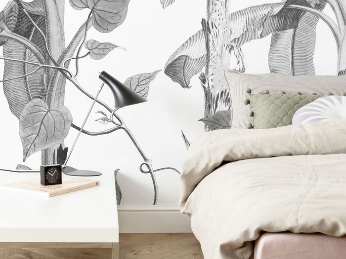 Croissances Monochrome - Custom Sized Mural Wallpaper (per m2)