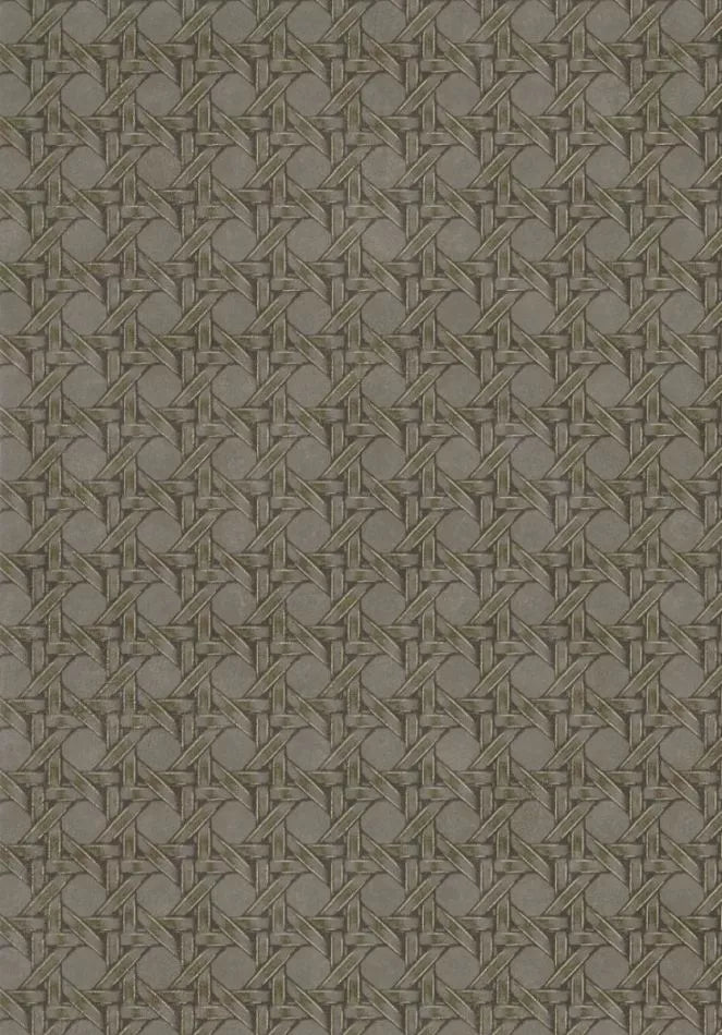 Cuba Paja - Vinyl Wallpaper - Vert Khaki - Last 3 Rolls