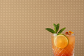 Close-up of Cuba Paja Wallpaper with Glass