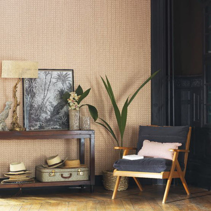 Cuba Paja Vinyl Wallpaper - Sable - 2 Rolls left