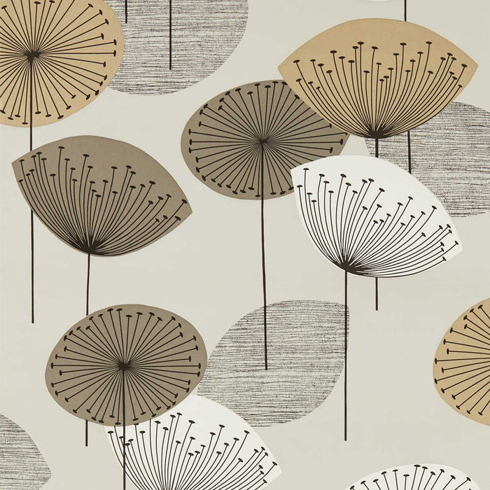 Dandelion Clocks Wallpaper - Metallic Smoke Tree