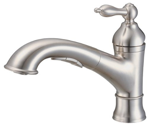 Danze D455040SS Fairmont Collection 3-Function Single-Handle Pull Out Kitchen Faucet, Stainless Steel