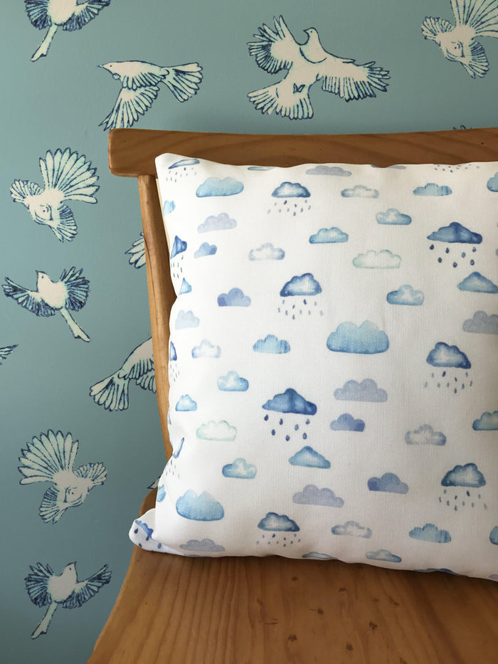 Dawn Chorus NZ Wallpaper - Blue