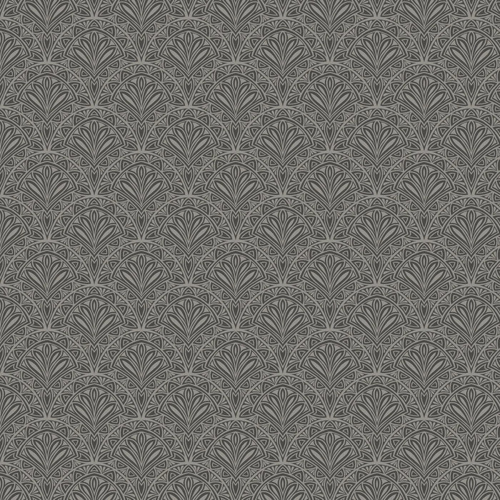 Deco Fan Wallpaper - Black