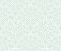 Deco Fan Wallpaper - Blue