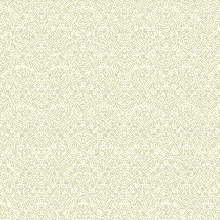 Deco Fan Wallpaper - Green