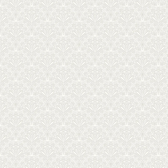 Deco Fan Wallpaper - Grey