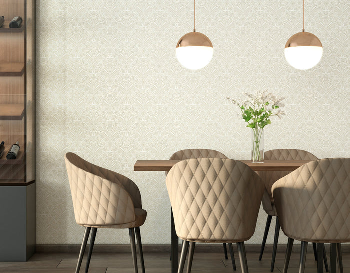 Deco Fan Wallpaper - Natural