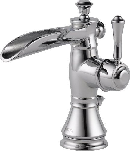 Delta Faucet 598LF-MPU Cassidy Single Hole-Single Handle Channel Spout, Chrome