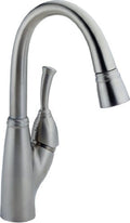 Delta Faucet 999-AR-DST Allora Single Handle Pull-Down Bar/Prep Faucet, Arctic Stainless