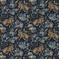 Desa Tiger Fabric - Midnight